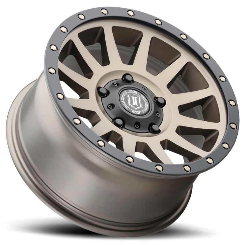 ICON Compression 17x8.5 5x150 25mm Offset 5.75in BS 110.1mm Bore Bronze Wheel-tuningsupply.com