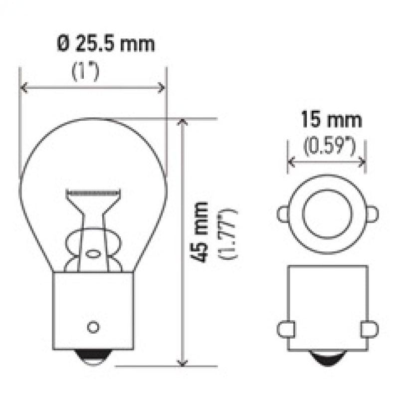 Hella Bulb 93 12V 13W BA15s S8-tuningsupply.com