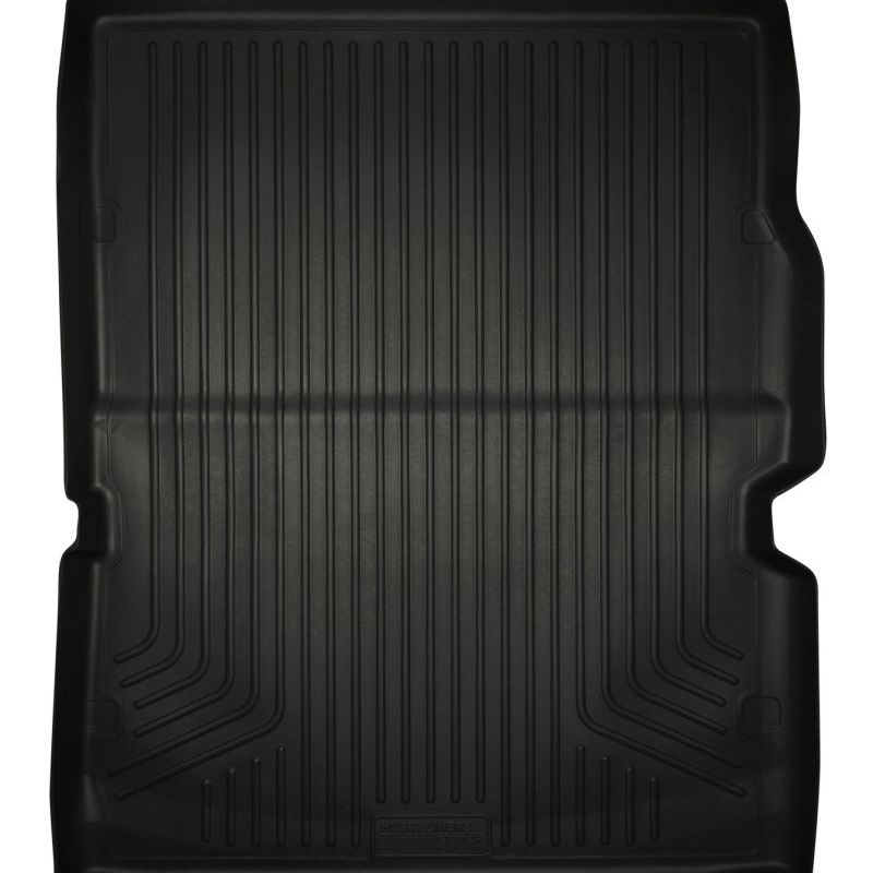 Husky Liners 11-22 Dodge Durango WeatherBeater (Over Folded 3rd Row) Black Rear Cargo Liner-tuningsupply.com