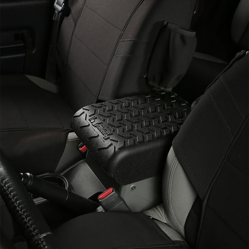 Rugged Ridge Center Console Cover Black 07-10 Jeep Wrangler - SMINKpower Performance Parts RUG13107.40 Rugged Ridge