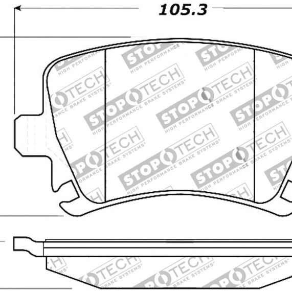 StopTech Performance 06-09 Audi A3 / 05-09 Audi A4/A6 / 08-09 Audi TT / 06-09 VW GTI / 06-09 Jetta-Brake Pads - Performance-Stoptech-STO309.11080-SMINKpower Performance Parts