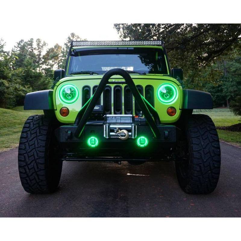 Oracle 7in High Powered LED Headlights - Black Bezel - ColorSHIFT - BC1 SEE WARRANTY-tuningsupply.com