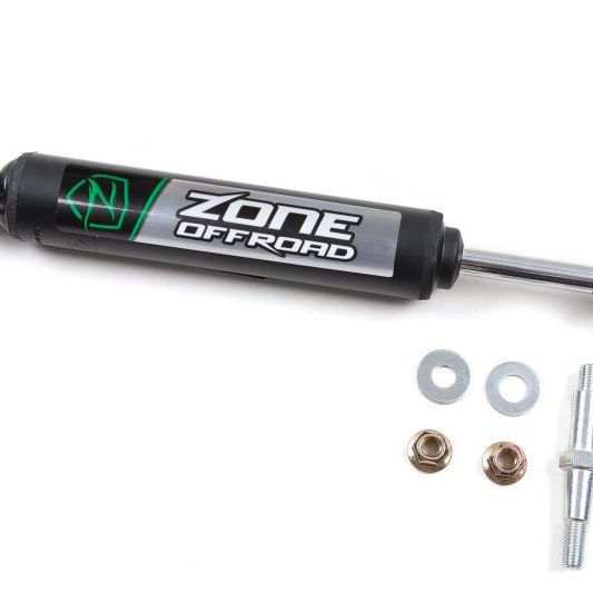 Zone Offroad Jeep Wrangler YJ/TJ Single Steering Stabilizer - Black-Steering Stabilizer-Zone Offroad-ZORZON7400-SMINKpower Performance Parts