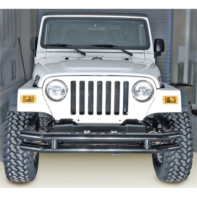 Rugged Ridge 3in Double Tube Bumper 76-06 Jeep CJ / Jeep Wrangler - SMINKpower Performance Parts RUG11560.02 Rugged Ridge