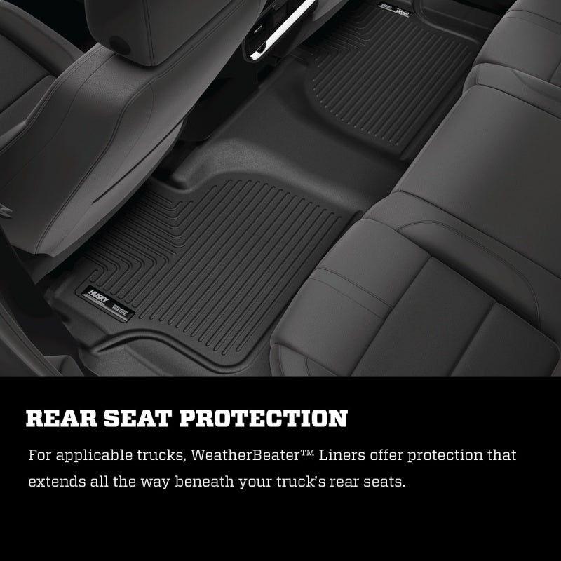 Husky Liners 21-23 Tahoe / Yukon w/ 2nd Row Bucket Seats Weatherbeater Series 3rd Seat Liner - Black-tuningsupply.com