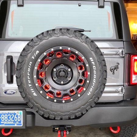 Oracle LED Illuminated Wheel Ring 3rd Brake Light - Red SEE WARRANTY-tuningsupply.com