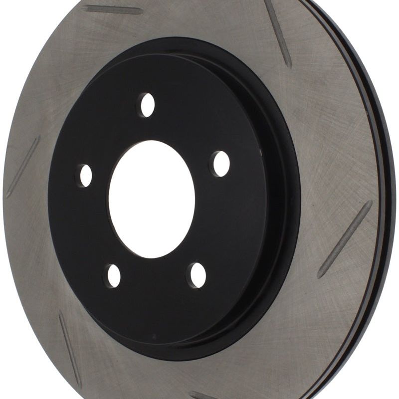 StopTech Power Slot 05-10 Mustang V6/4.0L / GT V8-4.6L Rear Left Slotted Rotor-Brake Rotors - Slotted-Stoptech-STO126.61087SL-SMINKpower Performance Parts