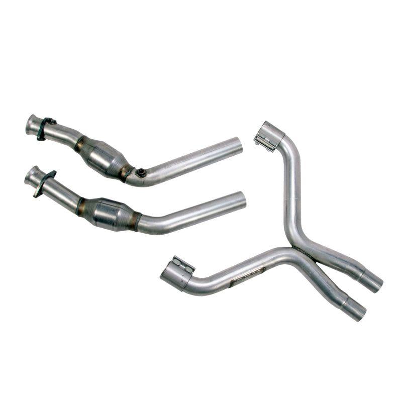 BBK 11-14 Mustang 3.7 V6 High Flow X Pipe With Catalytic Converters - 2-1/2-tuningsupply.com