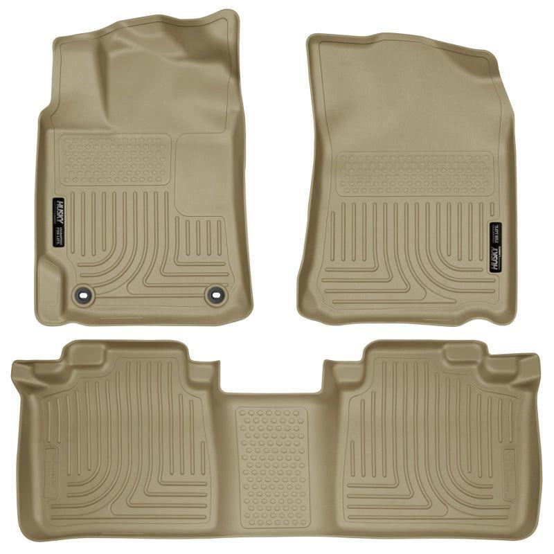 Husky Liners 2012 Toyota Camry WeatherBeater Combo Tan Floor Liners-tuningsupply.com