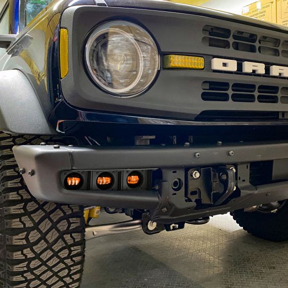 Oracle High 21-22 Ford Bronco Triple LED Fog Light kit for Steel Bumper SEE WARRANTY-tuningsupply.com