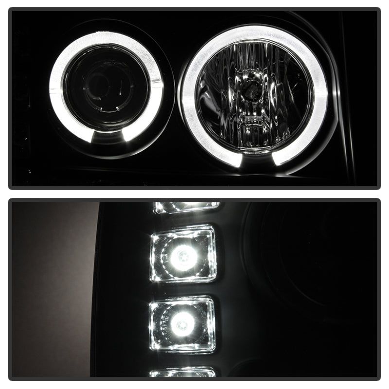 Spyder GMC Sierra 1500/GMC Sierra Denali 08-13 Projector LED Halo- LED Blk PRO-YD-GS07-HL-BK-Headlights-SPYDER-SPY5010605-SMINKpower Performance Parts