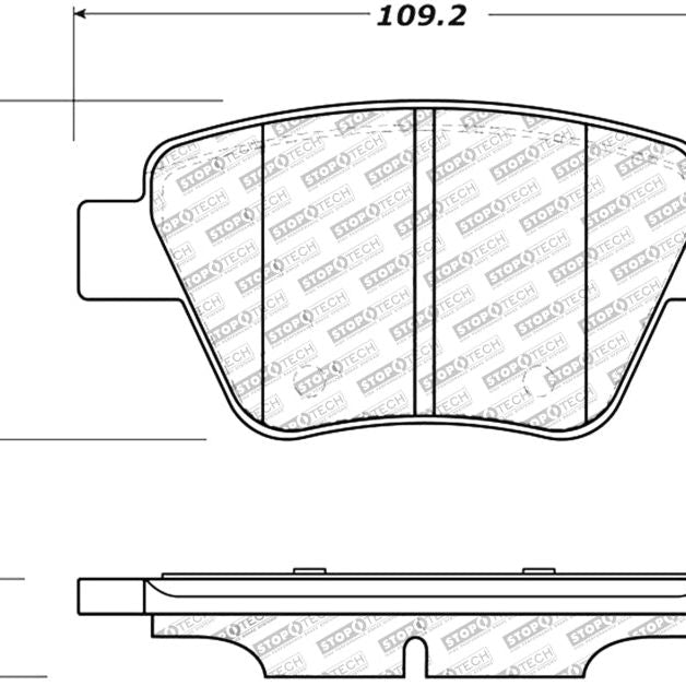 StopTech Performance Volkswagen Rear Brake Pads-Brake Pads - Performance-Stoptech-STO309.14560-SMINKpower Performance Parts