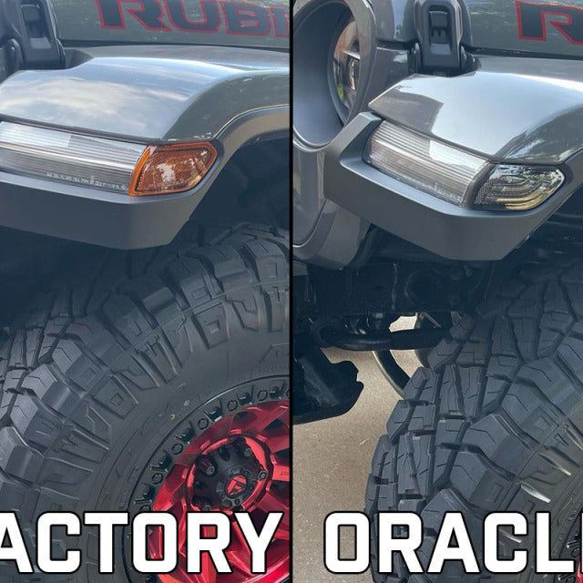 Oracle Jeep Wrangler JL Smoked Lens LED Front Sidemarkers SEE WARRANTY-tuningsupply.com