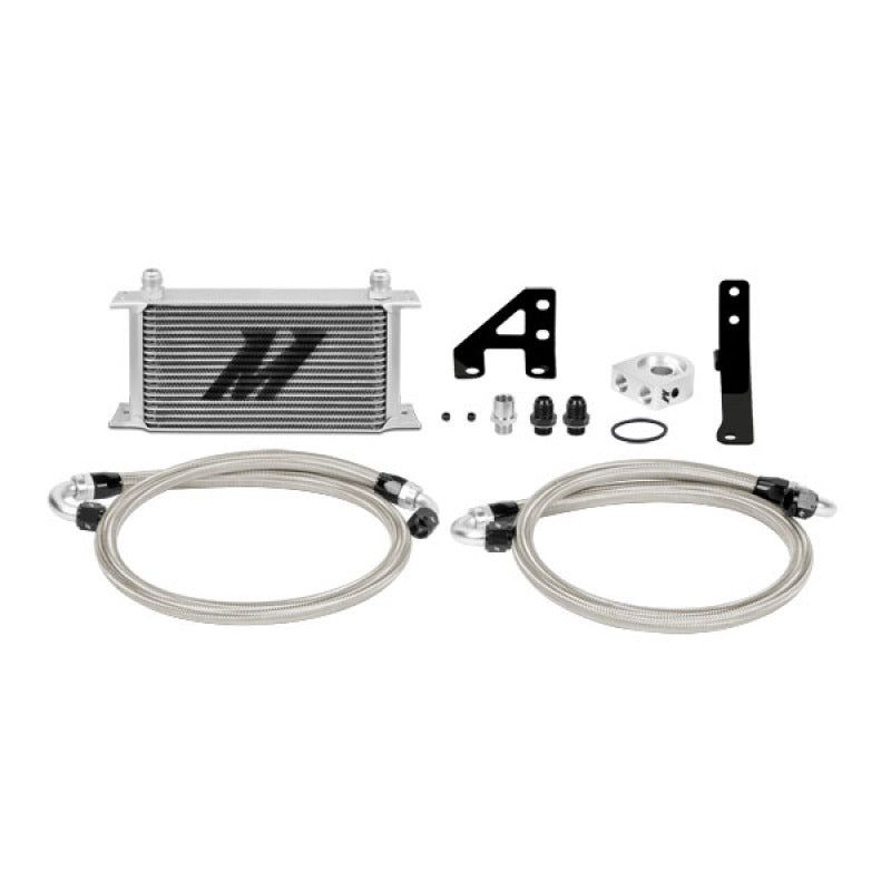 Mishimoto 15 Subaru STI Oil Cooler Kit - Silver-Oil Coolers-Mishimoto-MISMMOC-STI-15-SMINKpower Performance Parts