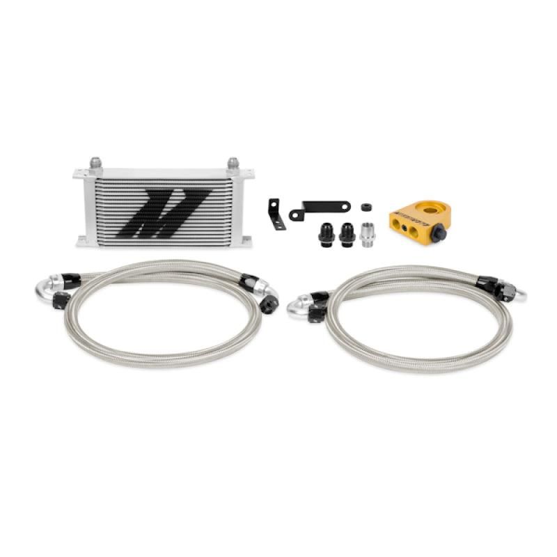 Mishimoto 08-14 WRX/STi Thermostatic Oil Cooler Kit - Silver - SMINKpower Performance Parts MISMMOC-STI-08T Mishimoto