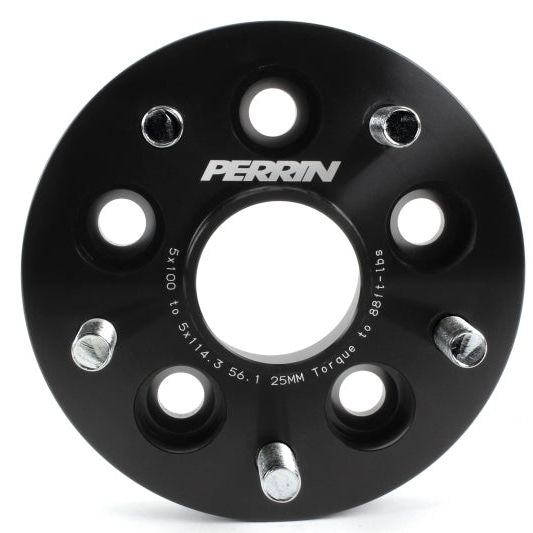 Perrin Wheel Adapter 25mm Bolt-On Type 5x100 to 5x114.3 w/ 56mm Hub (Set of 2)-tuningsupply.com