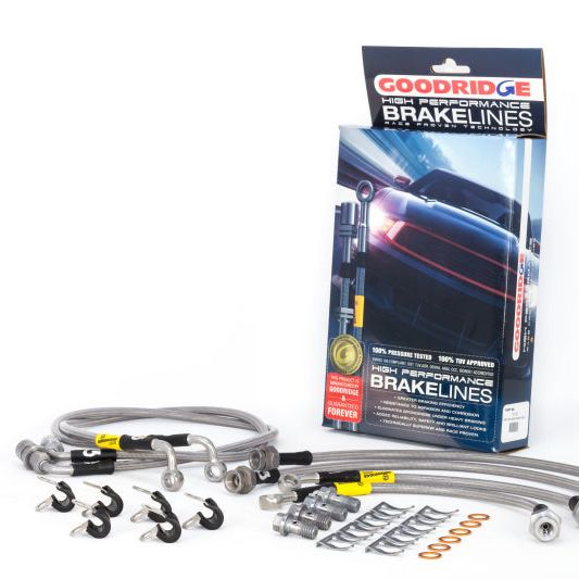 Goodridge 00-06 Chevrolet Tahoe (Rear Disc w/ Stabila Trak) Stainless Steel Brake Line Kit-tuningsupply.com