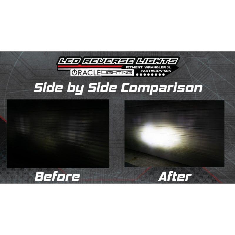 Oracle Rear Bumper LED Reverse Lights for Jeep Wrangler JL - 6000K SEE WARRANTY-tuningsupply.com