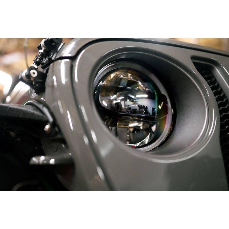 DV8 Offroad 18-22 Jeep Gladiator Wrangler LED Projector Headlights-tuningsupply.com