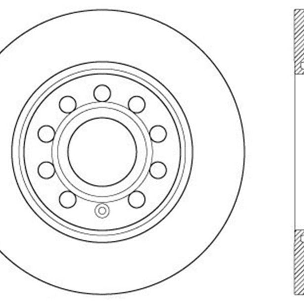 StopTech Slotted & Drilled Sport Brake Rotor-Brake Rotors - Slot & Drilled-Stoptech-STO127.33131R-SMINKpower Performance Parts