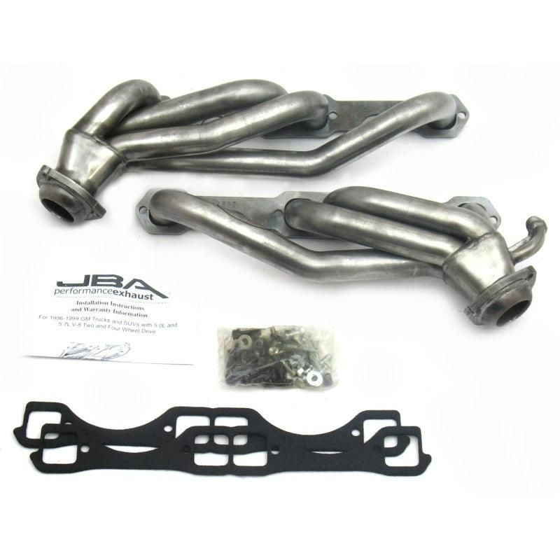 JBA 96-00 GM Truck 5.0L/5.7L SBC w/o A.I.R. 1-1/2in Primary Raw 409SS Cat4Ward Header-tuningsupply.com