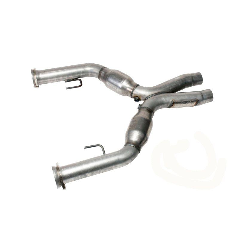 BBK 05-10 Mustang 4.6 Short Mid X Pipe With Catalytic Converters 2-3/4 For BBK Long Tube Headers-tuningsupply.com