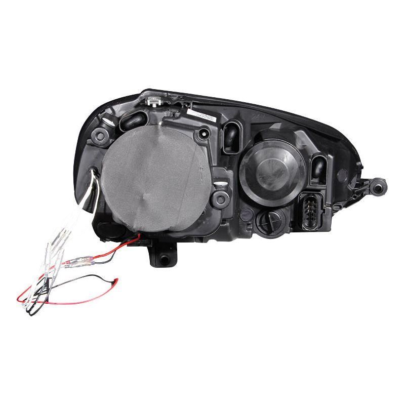 ANZO 2006-2009 Volkswagen Rabbit Projector Headlights w/ Halo Black (CCFL)-tuningsupply.com