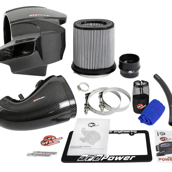 aFe Momentum Carbon Fiber CAIS w/ Pro Dry S Filter 12-19 Jeep Grand Cherokee SRT8 (WK2) V8-6.4L-tuningsupply.com