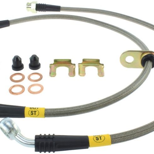 StopTech 08-09 WRX Stainless Steel Rear Brake Lines-Brake Line Kits-Stoptech-STO950.47507-SMINKpower Performance Parts