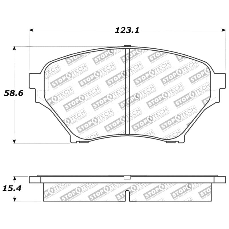 StopTech Performance 01-05 Miata w/ Sport Suspension Front Brake Pads D890-Brake Pads - Performance-Stoptech-STO309.08900-SMINKpower Performance Parts