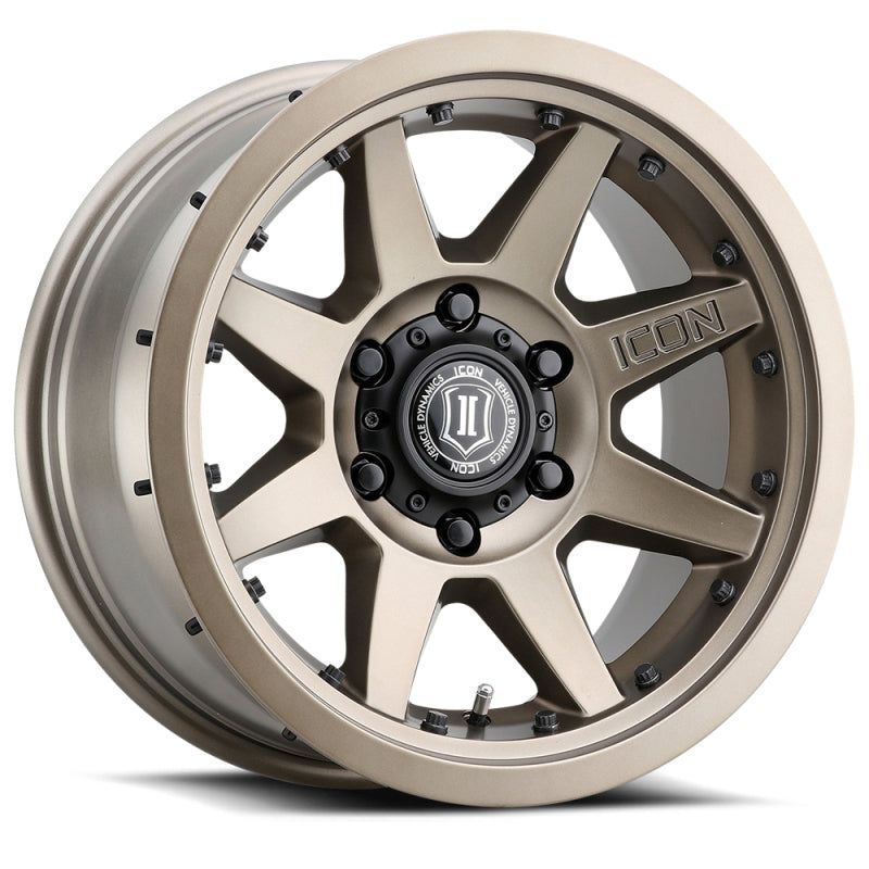 ICON Rebound Pro 17x8.5 6x5.5 0mm Offset 4.75in BS 106.1mm Bore Bronze Wheel-tuningsupply.com