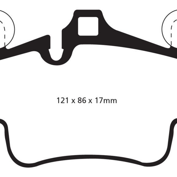 EBC 07-08 Porsche 911 (997) (Cast Iron Rotor only) 3.6 Carrera 2 Bluestuff Front Brake Pads-tuningsupply.com