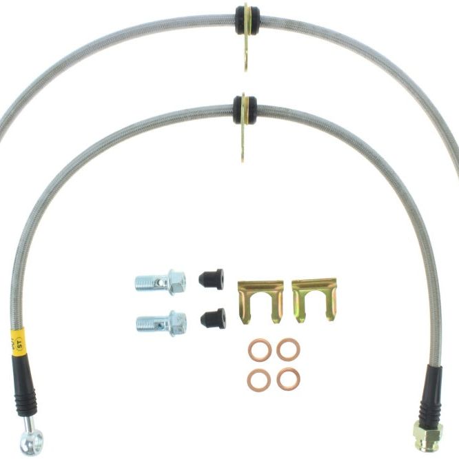 StopTech 13 Scion FR-S / 13 Subaru BRZ Front Stainless Steel Brake Lines-Brake Line Kits-Stoptech-STO950.44034-SMINKpower Performance Parts