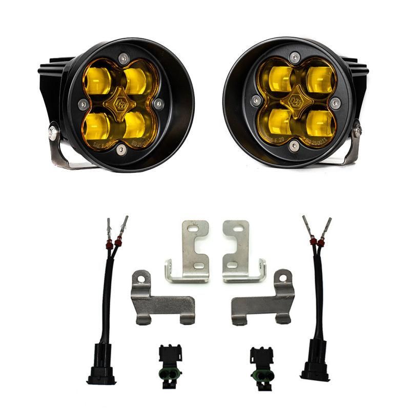 Baja Designs 12-21 Toyota Tacoma/Tundra/4Runner Squadron-R Fog Pocket Light Kit - SAE Amber-tuningsupply.com