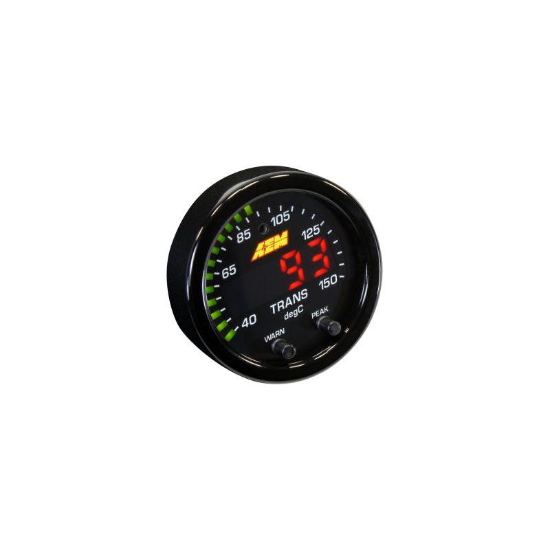 AEM X-Series Temperature 100-300F Gauge Kit (ONLY Black Bezel and Water Temp. Faceplate)-tuningsupply.com