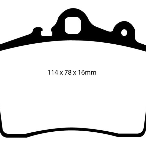 

EBC DP41207R - EBCDP41207R - EBC 97-99 Porsche Boxster (Cast Iron Rotors only) 2.5 Yellowstuff Front Brake Pads - Shipped in Europe - Tuningsupply.com
