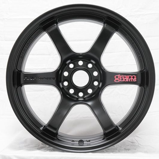 Gram Lights 57DR 18x8.5 +37 5-114.3 Semi Gloss Black Wheel-tuningsupply.com