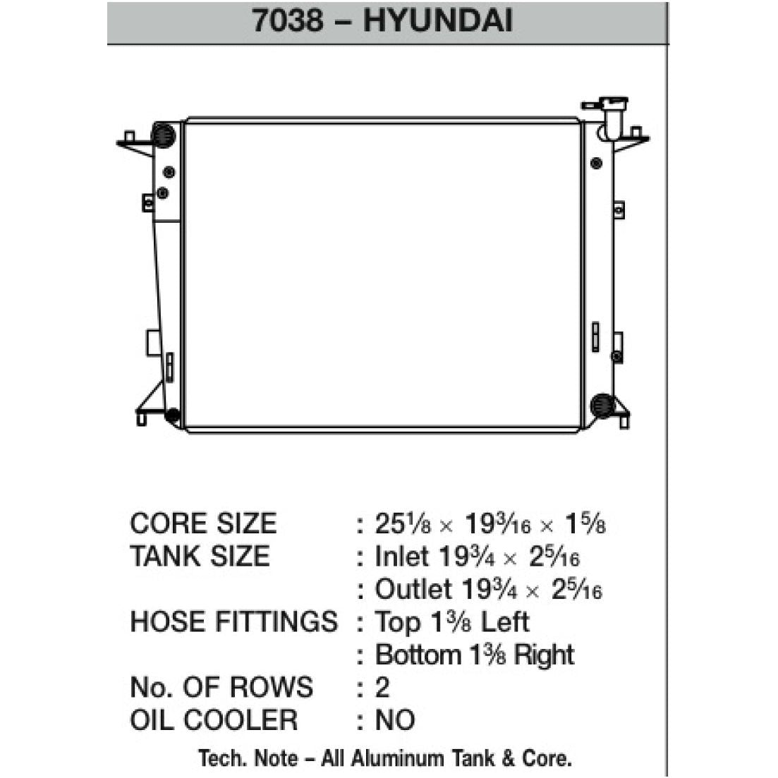 CSF 10-12 Hyundai Genesis 3.8L Radiator-tuningsupply.com