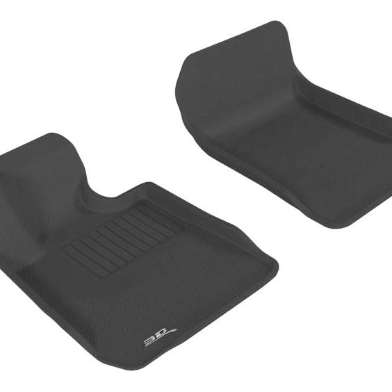 3D MAXpider 2006-2011 BMW 3 Series E90/E92 Kagu 1st Row Floormat - Black-tuningsupply.com