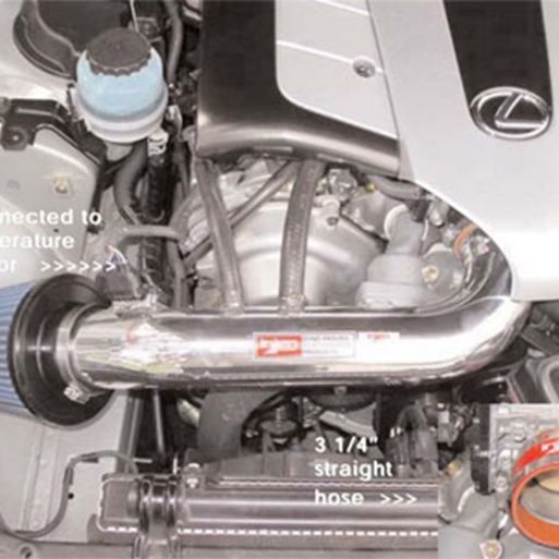 Injen 01-03 Lexus GS430/LS430/SC430 V8 4.3L Black IS Short Ram Cold Air Intake-tuningsupply.com