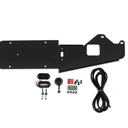 DV8 Offroad 21-23 Ford Bronco Rear License Plate Relocation Bracket-tuningsupply.com