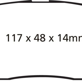 EBC 11+ Hyundai Equus 4.6 Redstuff Rear Brake Pads-tuningsupply.com