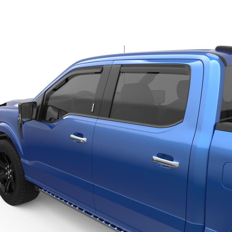 EGR 15+ Ford F150 Crew Cab In-Channel Window Visors - Set of 4 - Matte (573495)-tuningsupply.com