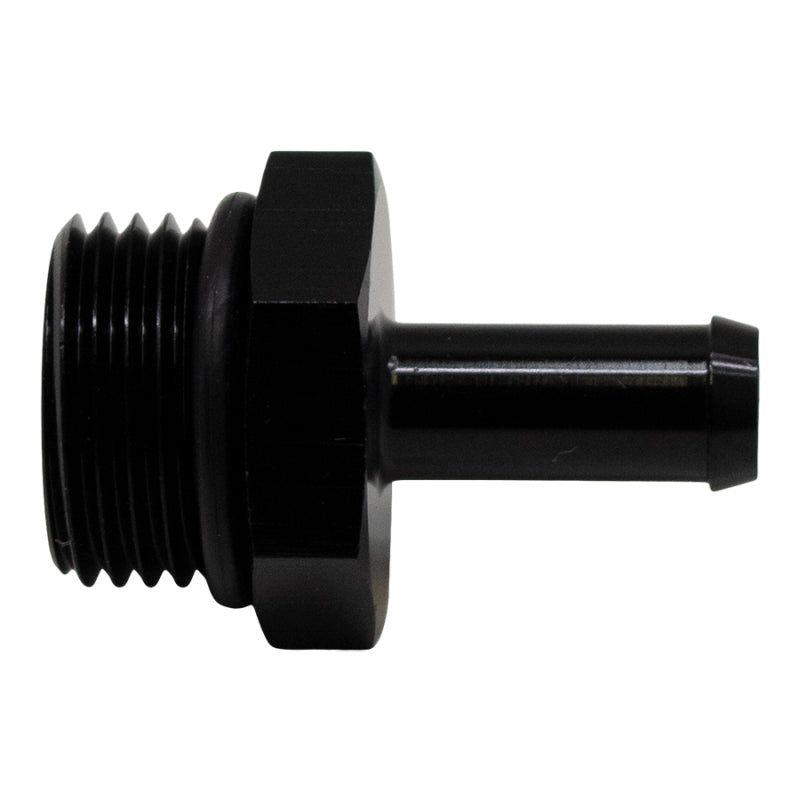 DeatschWerks 8AN ORB Male to 5/16in Male Barb Fitting (Incl O-Ring) - Anodized Matte Black-tuningsupply.com