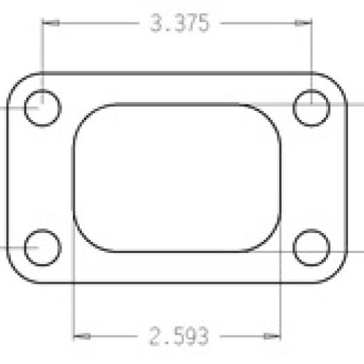 Cometic Turbo FLG T3/T4 Turbine Inlet Exhaust Gasket-tuningsupply.com