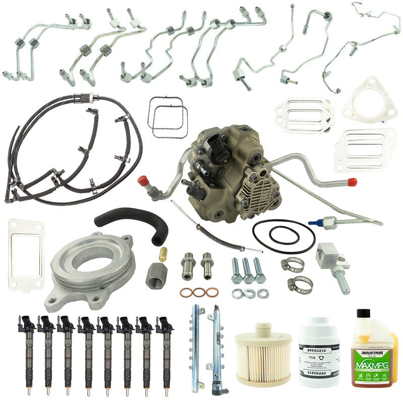 Industrial Injection 11-16 Duramax 6.6L LML Bosch Disaster Kit w/Emissions Intact CP3 Conversion Kit-tuningsupply.com