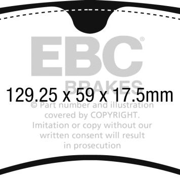 EBC 17-18 Audi A4 / A4 Quattro / A5 Quattro Yellowstuff Rear Brake Pads-tuningsupply.com