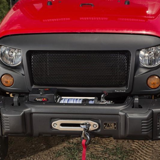 Rugged Ridge Spartan Grille 07-18 Jeep Wrangler JK - SMINKpower Performance Parts RUG12034.01 Rugged Ridge