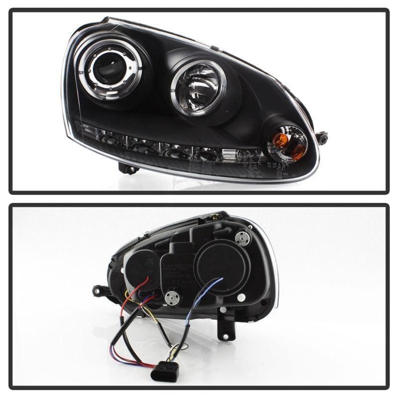 Spyder Volkswagen GTI 06-09/Jetta 06-09 Halogen Model Only - LED Halo DRL Black PRO-YD-VG06-HL-BK - SMINKpower Performance Parts SPY5012098 SPYDER