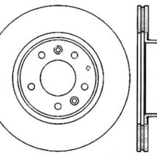 StopTech Slotted & Drilled Sport Brake Rotor-Brake Rotors - Slot & Drilled-Stoptech-STO127.45051L-SMINKpower Performance Parts